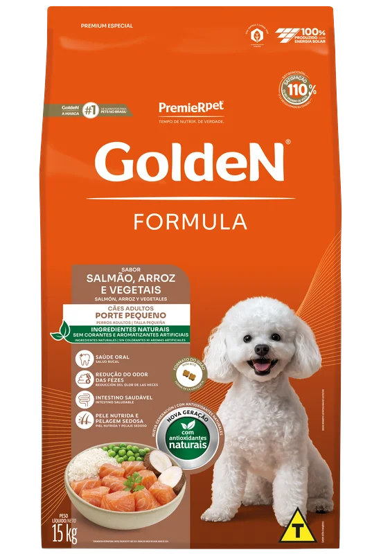 GOLDEN ADULTO MINI BITS SALMÃO - 10,1KG