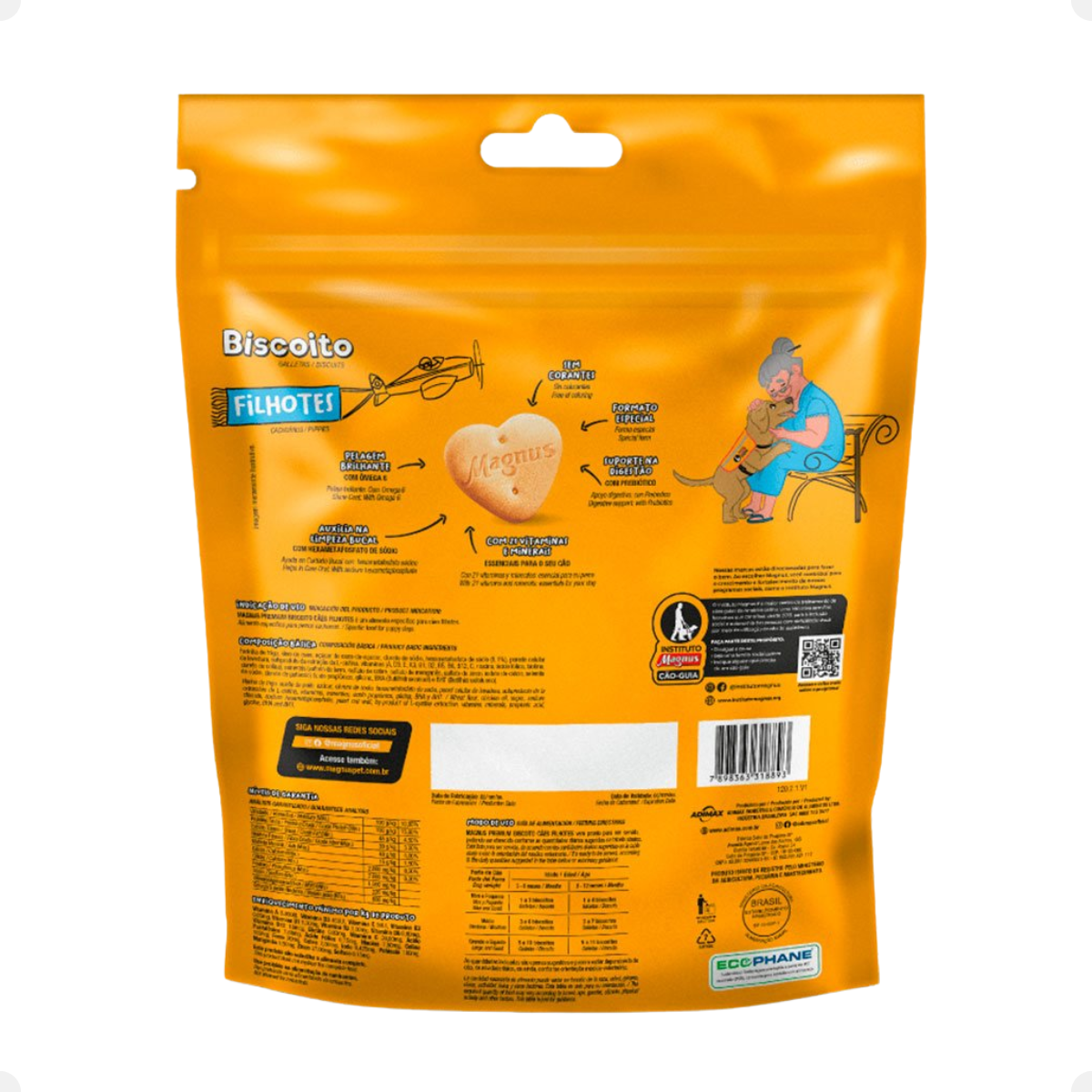 Magnus Biscoito para Filhotes 250g