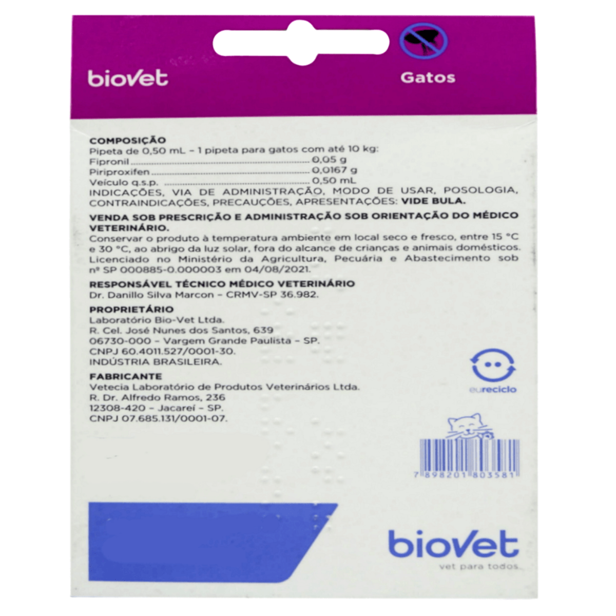 Defend Pro Gatos – Antipulgas e Carrapatos