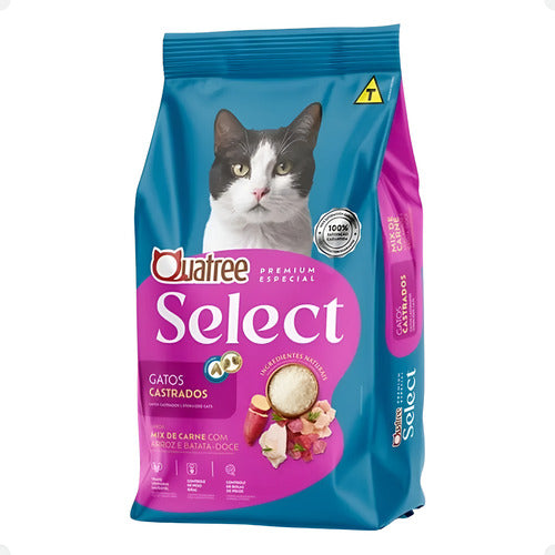 QUATREE SELECT GT CASTRADOS 1KG MIX DE CARNES
