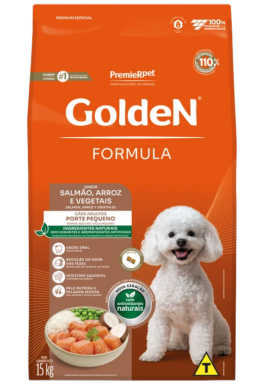 GOLDEN ADULTO MINI BITS SALMÃO -  10,1KG