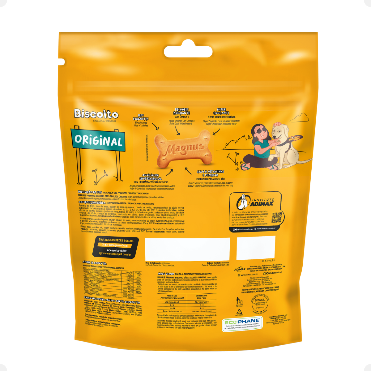 Magnus Biscoito Original para Cães - 1kg