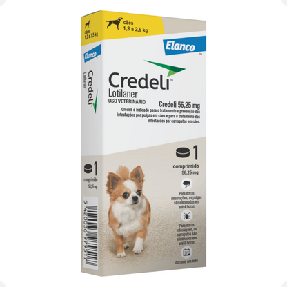 Credeli 56mg – 1,3kg a 2,5kg (1 comprimido)