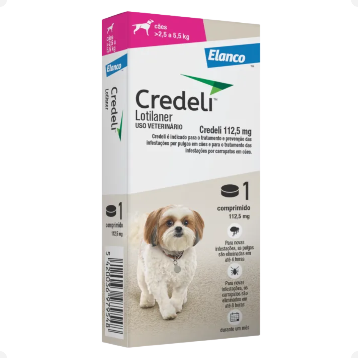 Credeli 112mg – 2,5kg a 5,5kg (1 comprimido)