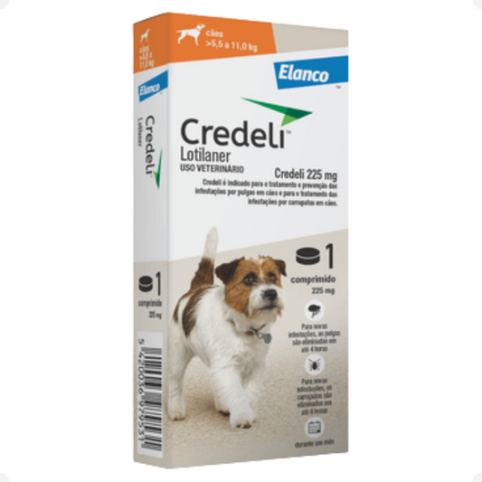 Credeli 225mg – 5,5kg a 11kg (1 comprimido)