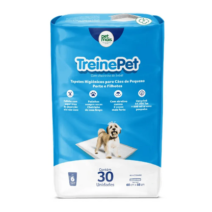 PETMAIS Tapete Higiênico TreinePet 60x55cm - 30 unidades
