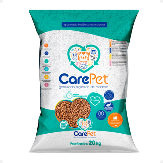 Care Pet - Granulado Higiênico de Madeira 20kg
