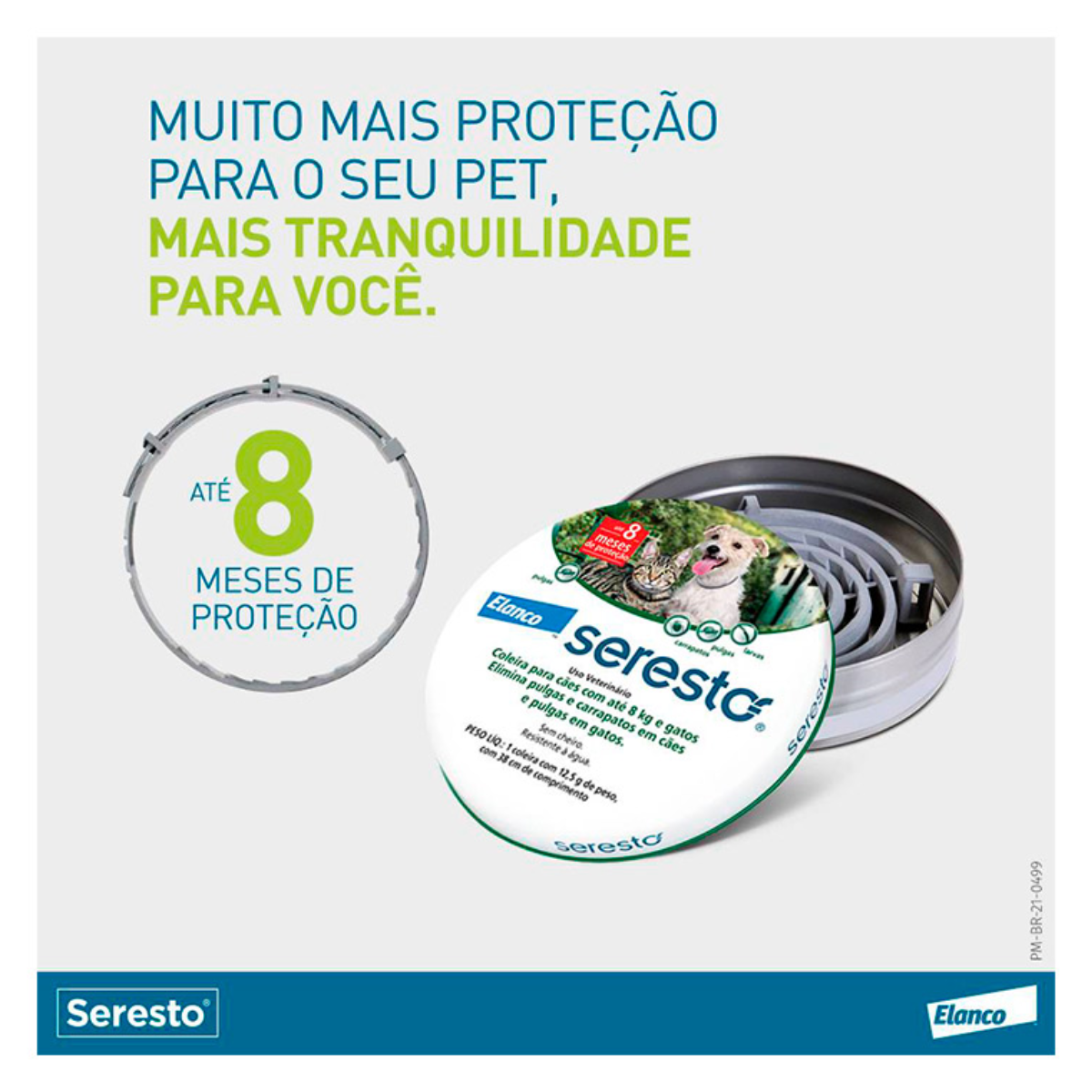 Seresto Coleira Antipulgas e Carrapatos - Tamanho G