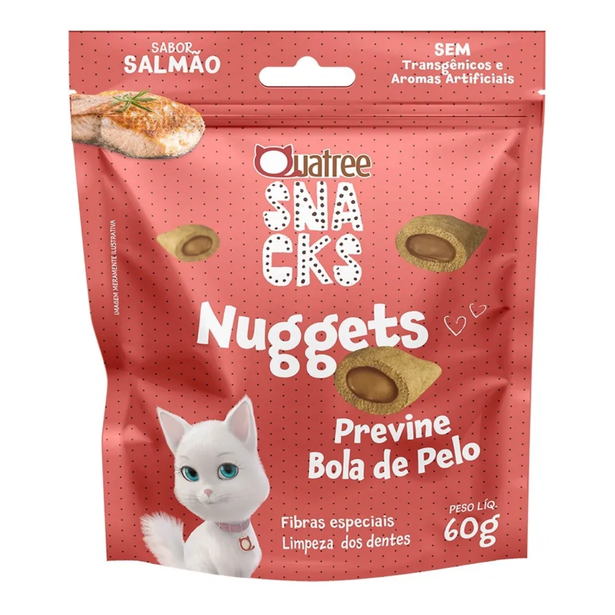 Quatree Nuggets Sabor Salmão para Gatos – 60g