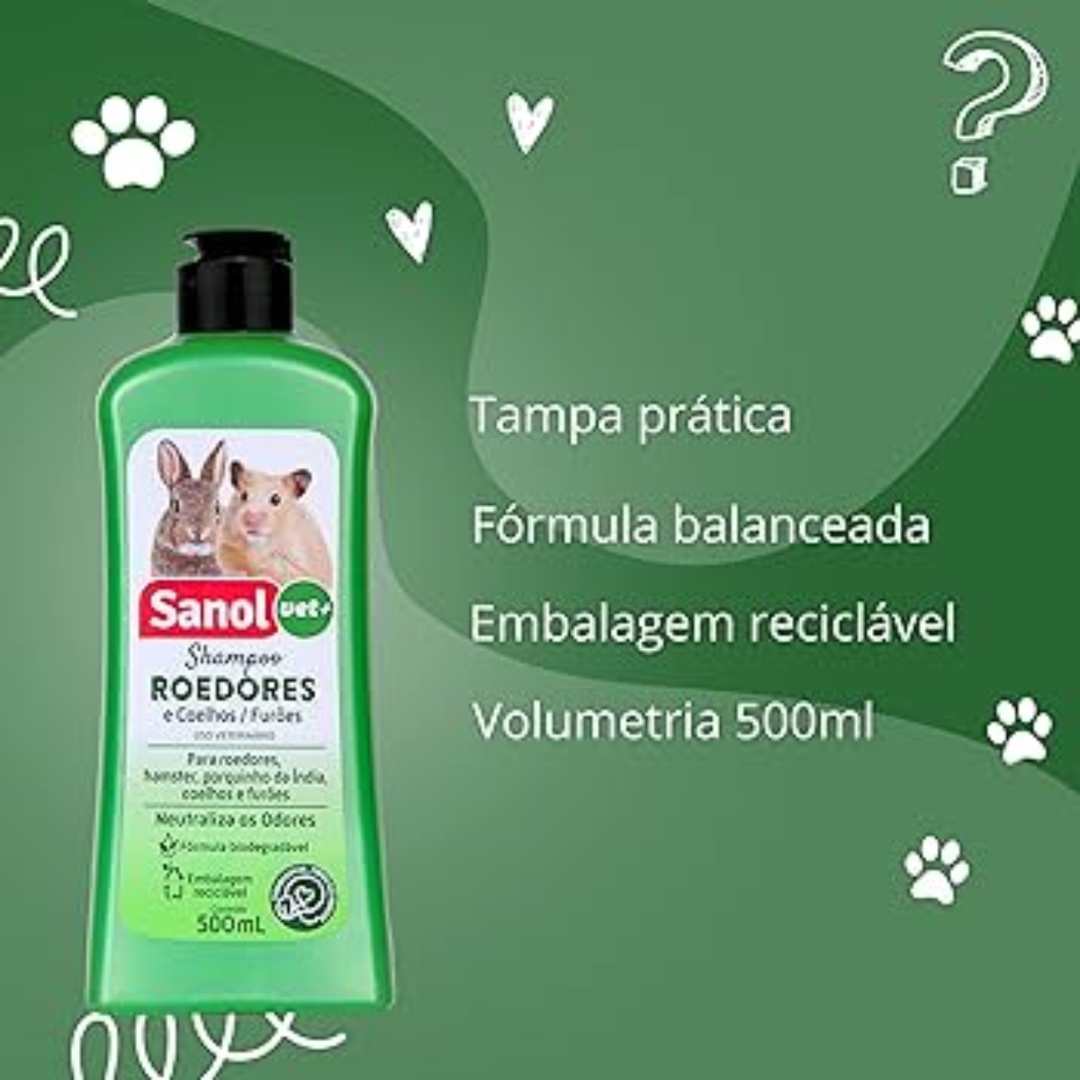 Shampoo Sanol Roedores 500ml