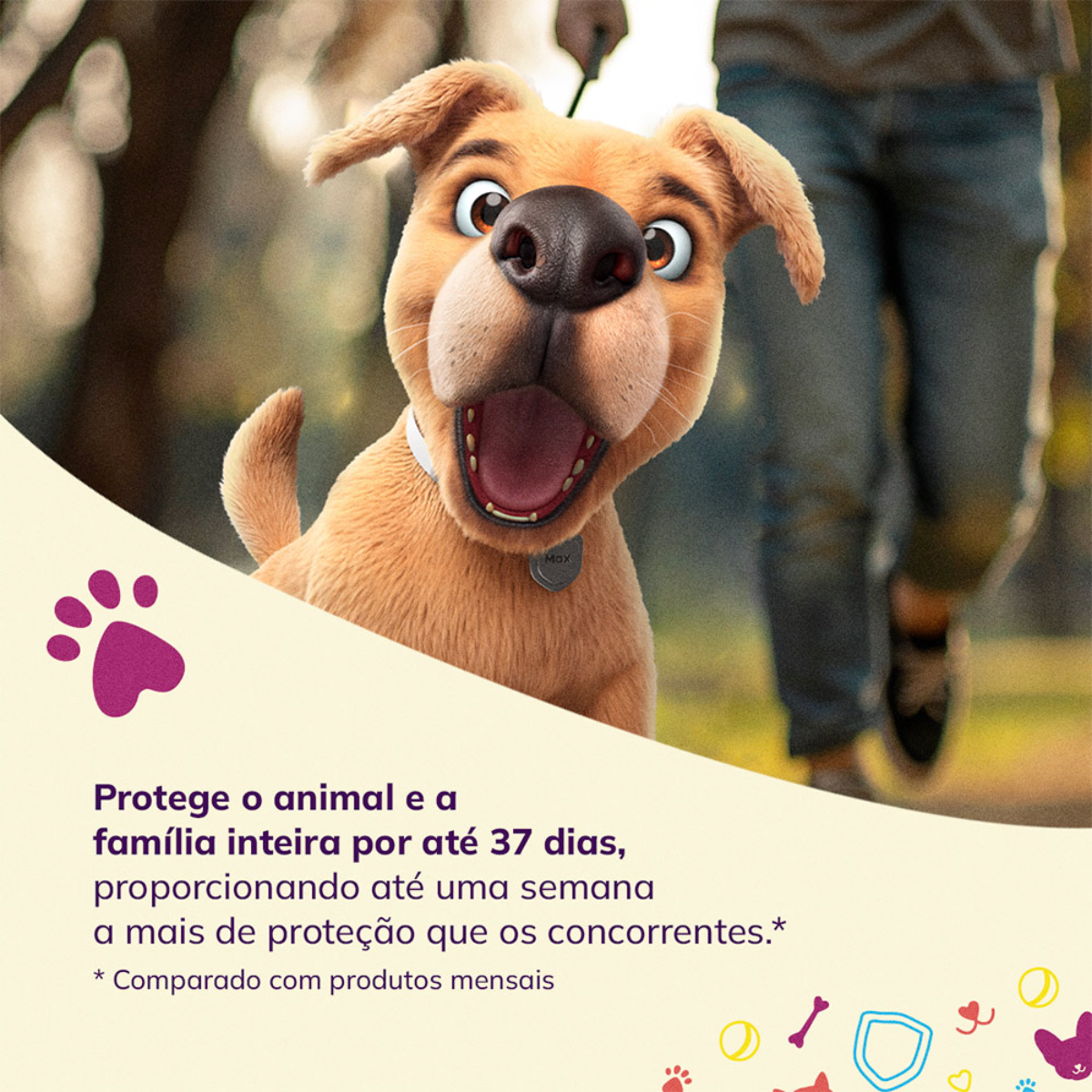 Antiparasitário MSD Defenza 45mg - Cães de 2 a 4,5 kg